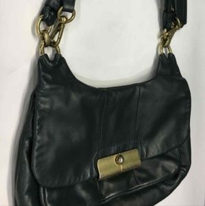 Coach Kirsten dark green leather bag